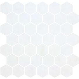 Стъклена мозайка ONIX Hex XL Natureglass White Matte