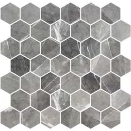 Стъклена мозайка ONIX Hex XL Grafito Matte