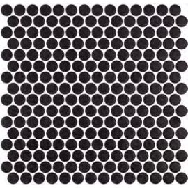 Стъклена мозайка ONIX Penny Natureglass Black Matte