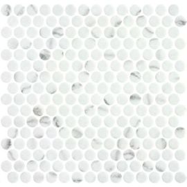 Стъклена мозайка ONIX Penny Venato White Matte