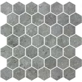 Стъклена мозайка ONIX Hex XL Normatech Antracite Matte