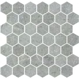 Стъклена мозайка ONIX Hex XL Normatech Grey Matte