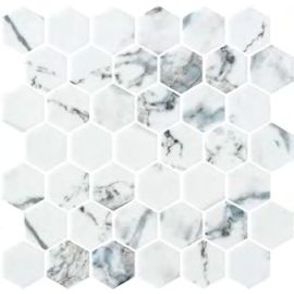 Стъклена мозайка ONIX Hex XL Brescia Matte