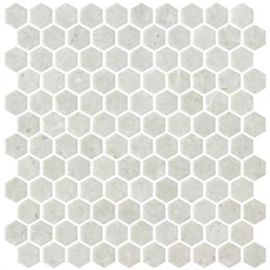 Стъклена мозайка ONIX Hex Normatech Ivory Matte