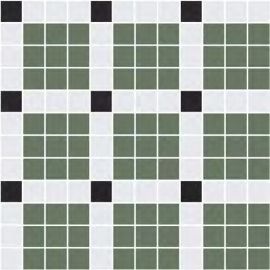 Стъклена мозайка ONIX Stoneglass Green, Black and White