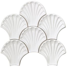 Artigiana Le Conchiglie 01 Bianco 15x15,5 см гланц