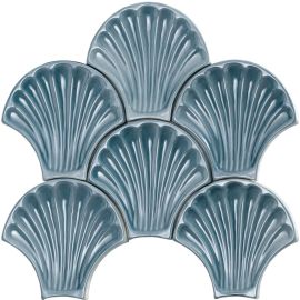 Artigiana Le Conchiglie 04 Ceruleo 15x15,5 см гланц