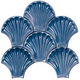 Artigiana Le Conchiglie 05 Blu 15x15,5 см гланц