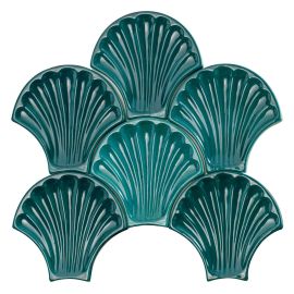 Artigiana Le Conchiglie 06 Petrolio 15x15,5 см гланц