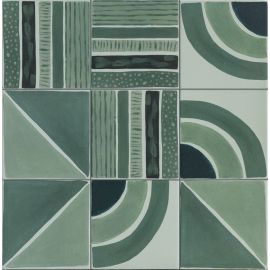 Sartoria Genesi Terra Greens 15x15 см декор микс мат